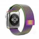 Wholesale Premium Color Stainless Steel Magnetic Milanese Loop Strap Wristband for Apple Watch Series Ultra/9/8/7/6/5/4/3/2/1/SE - 49MM/45MM/44MM/42MM (Rainbow)